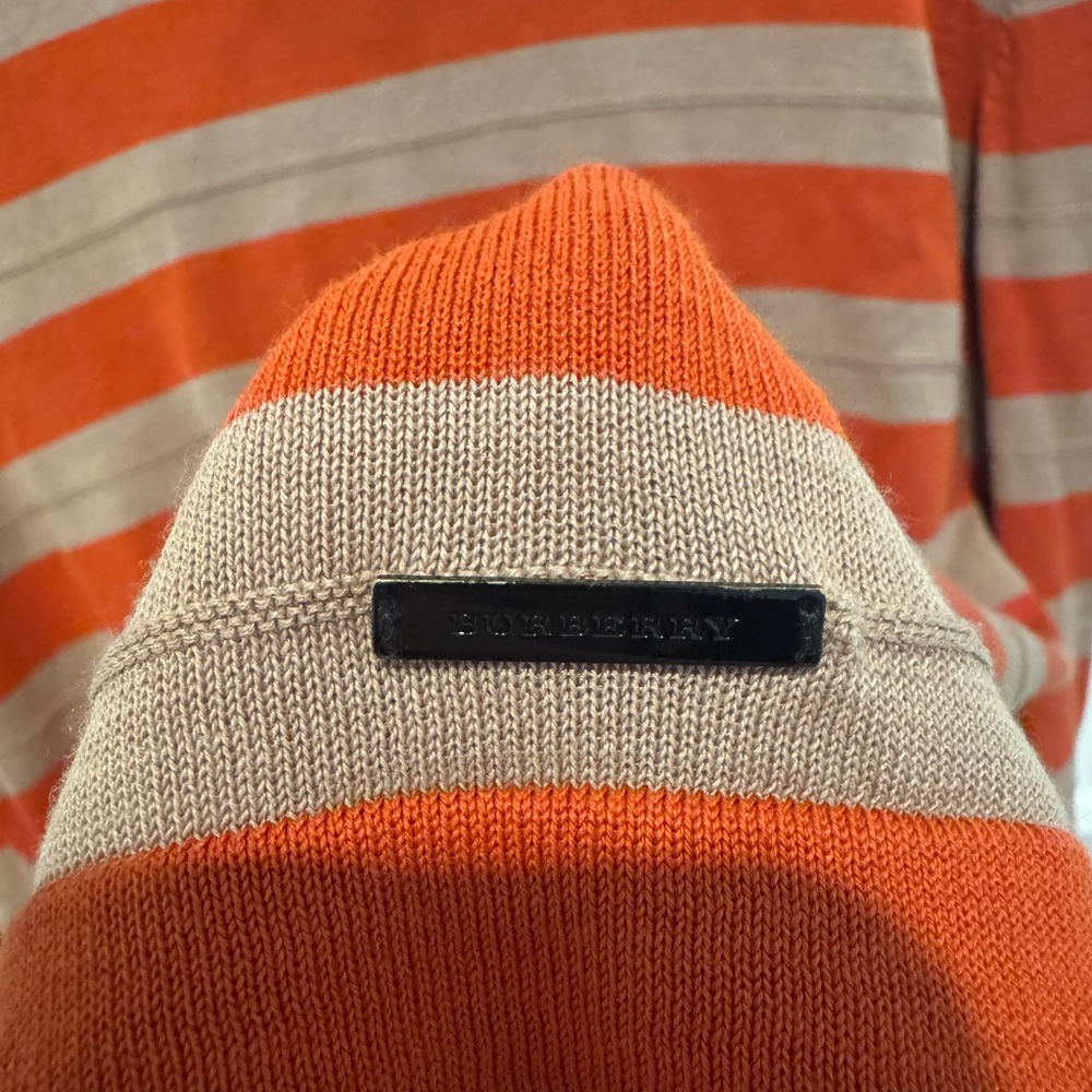 Burberry London Striped Knit Long Sleeve Top | Size S - Picture 4 of 5